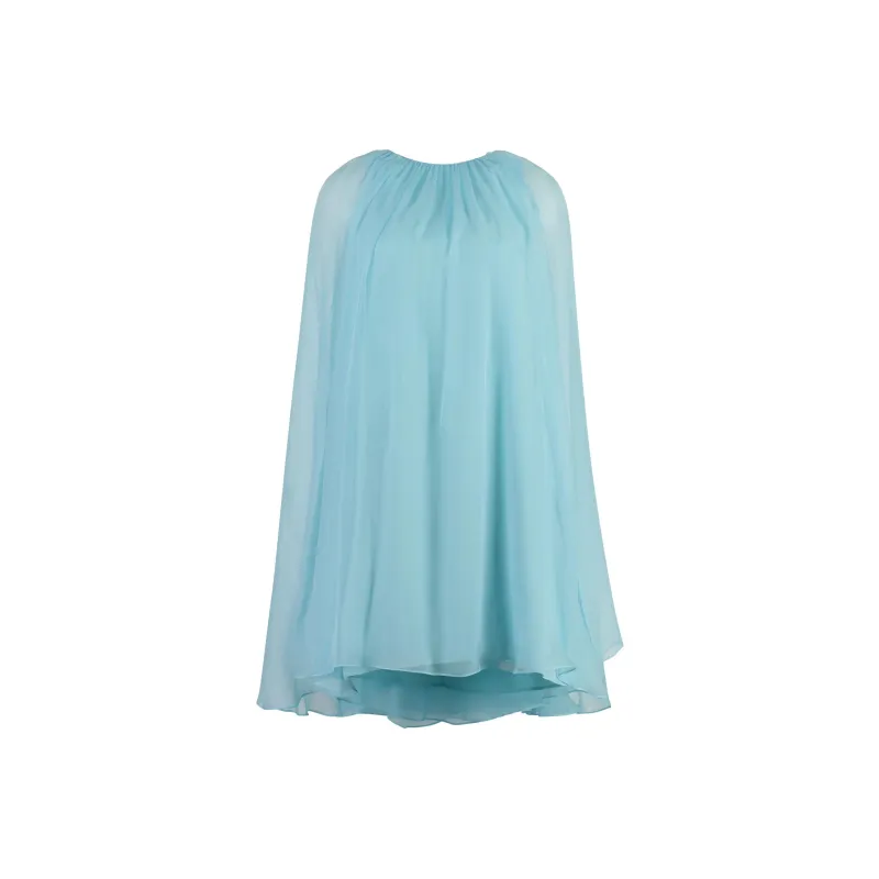 MaxMara Tulle Crewneck Sleeveless Dress-0