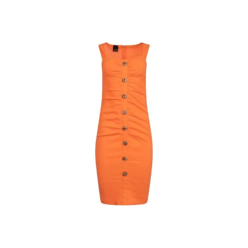 PINKO Sleeveless Dress Women's Orange-0