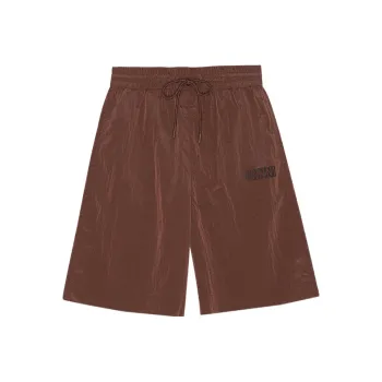 GANNI Casual Shorts Women's Red Brown