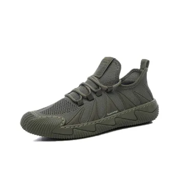 SUPEREDGE Breathable Lightweight Rebound Low Top Casual Shoes Men's Green