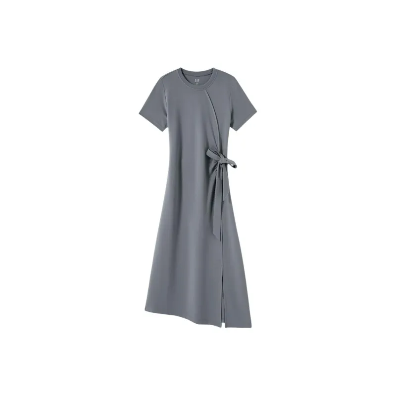 GAP Short Sleeved Dress Women's Charcoal Gray-0