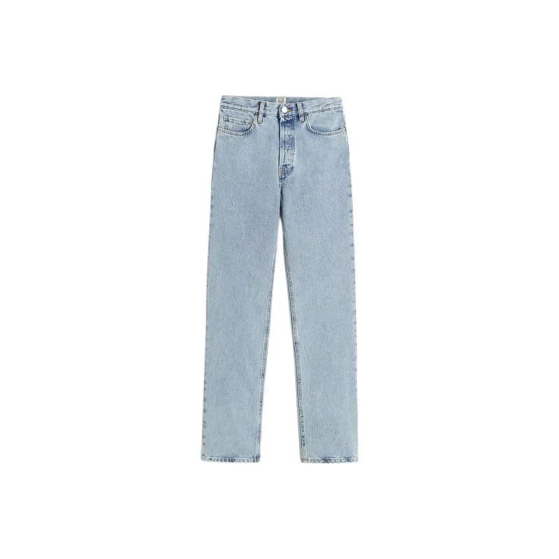 TOTEME Mid Rise Straight Leg Jeans-0