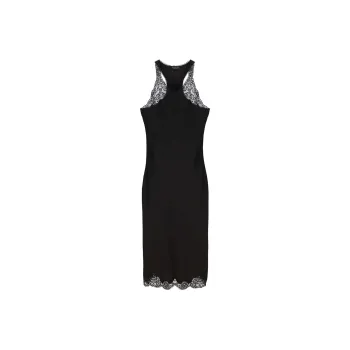Balenciaga Lace Trimmed Sleeveless Dress