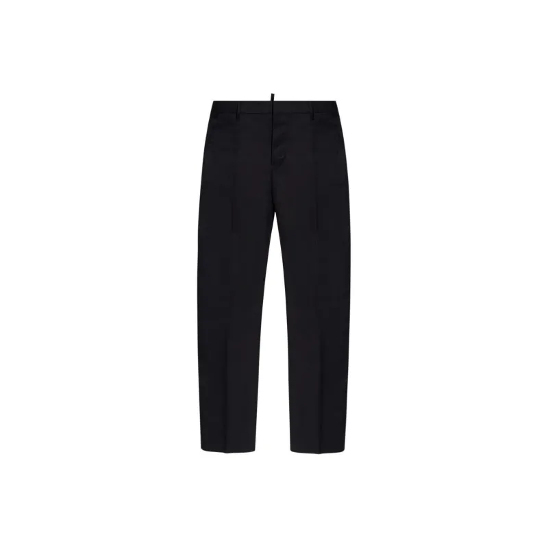 DSQUARED 2 Straight Leg Pleat Detailed Trousers-0