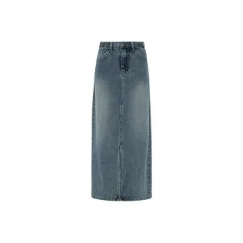 MEIYANG Denim Long Skirts Women's Vintage