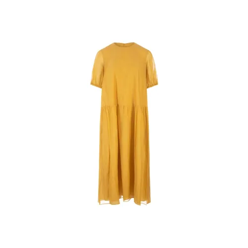 'S MAX MARA Crewneck Short Sleeved Dress