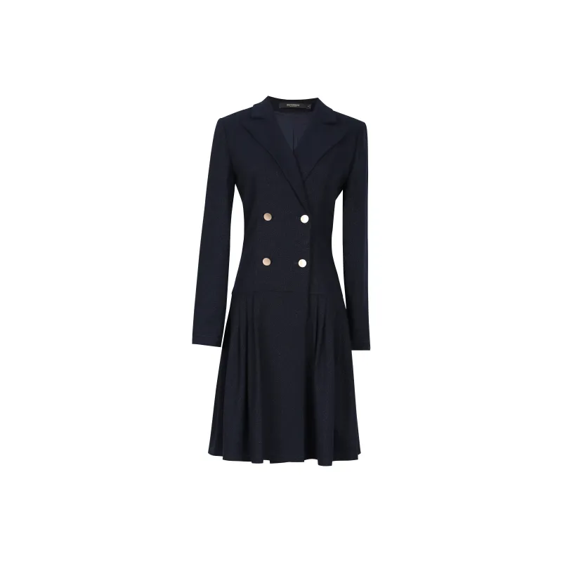 ROEYSHOUSE Long Sleeved Dresses Women's Dark Blue-0
