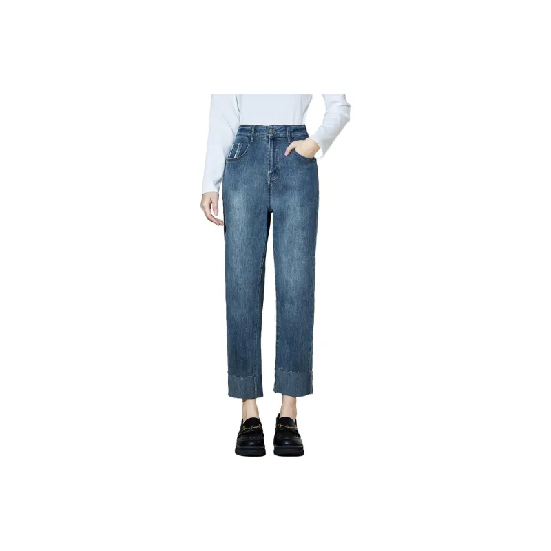 SMEN Jeans Women's Blue-0