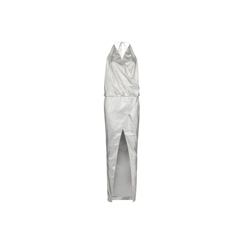 BALMAIN Sleeveless Dresses Women's Silver-0