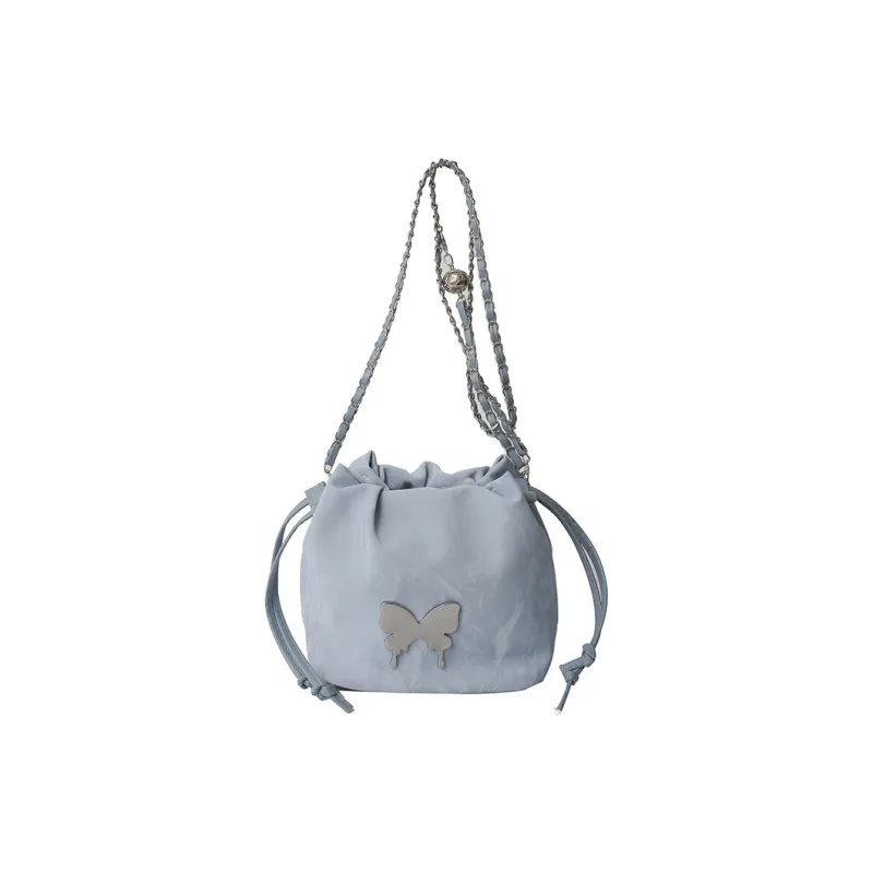 Single Warehouse PU Shoulder Bag Women's White/Silver/Pink/Blue/Black-15