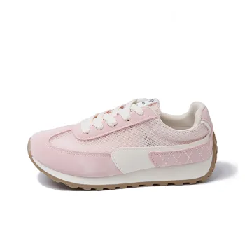 SUPEREDGE Anti Slip Wear Resistant Low Top Casual Shoes Women's Pink