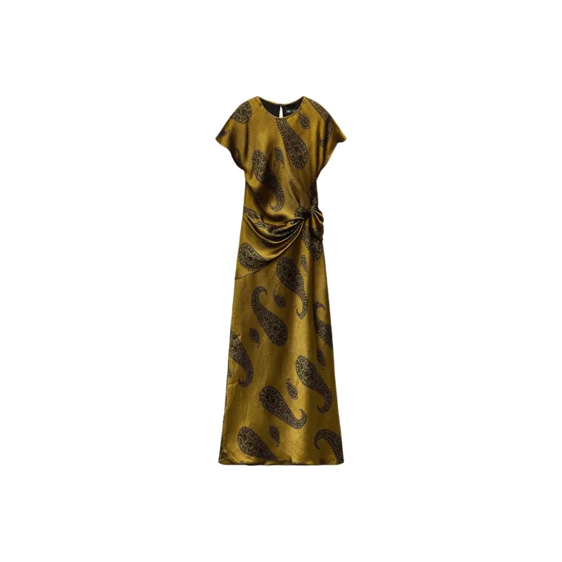 ZARA Short Sleeved Dresses Women's Multicolor-0