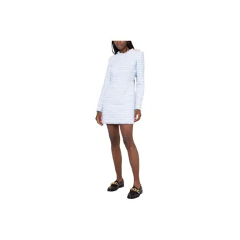 BALMAIN Long Sleeved Dresses Women's Sky Blue