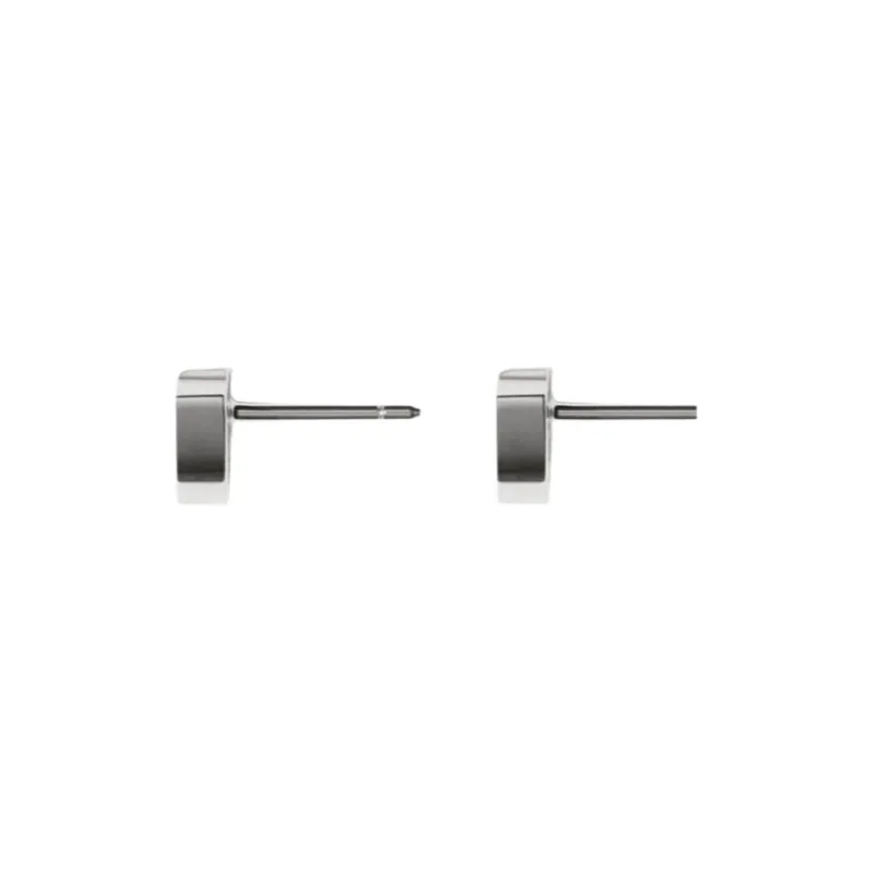 Burberry Silver Stud Earrings Women's Silver-1