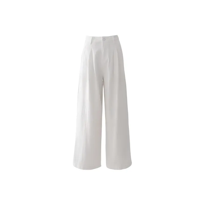 Kazakhstan Casual Pants Women's White-0