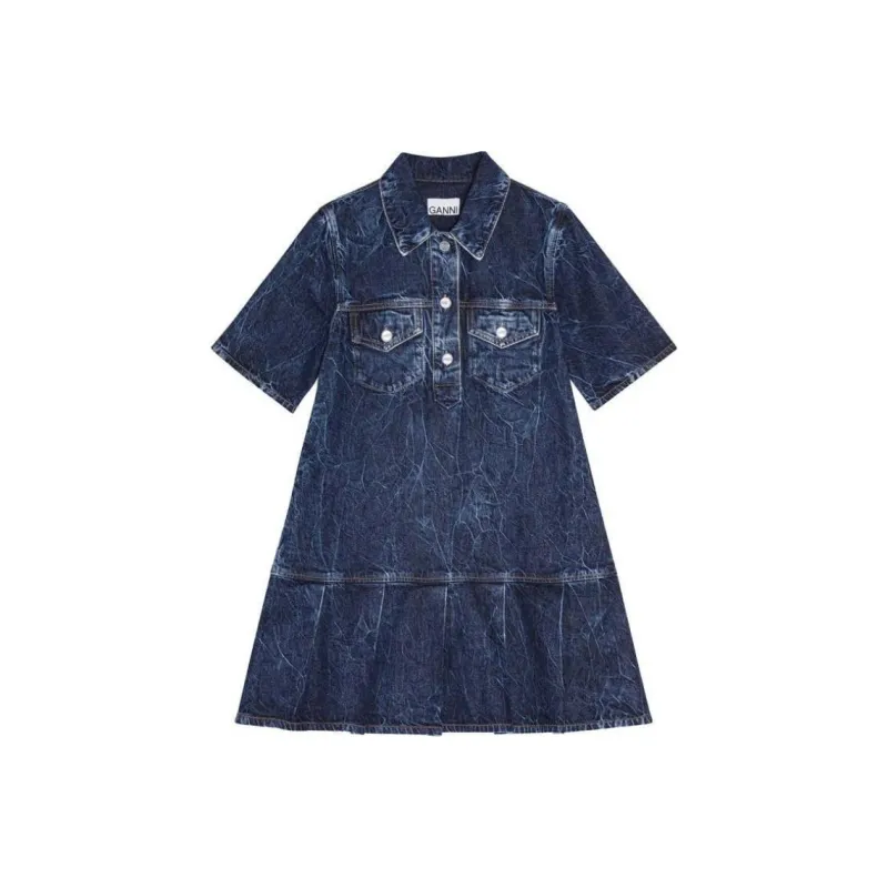 GANNI Denim Mini Dress-0