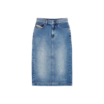 DIESEL Denim Long Skirts Women's Blue