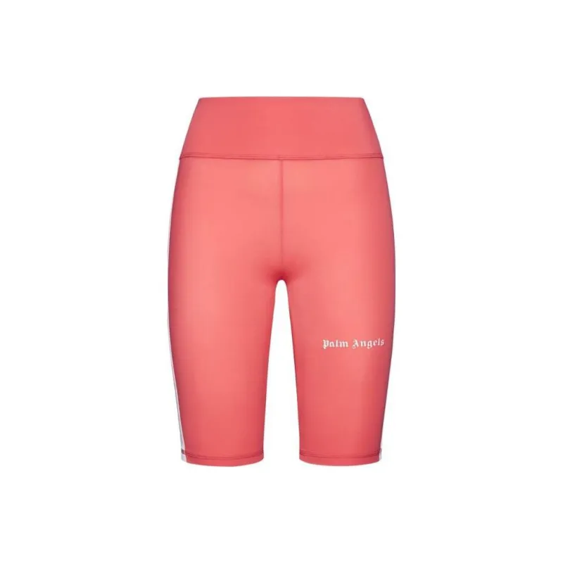 PALM ANGELS Side Stripe Cycling Shorts Peach-0