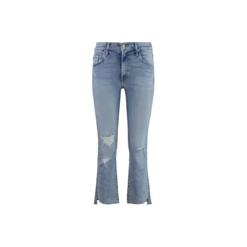 MOTHER The Insider Crop Step Fray Distressed Jeans