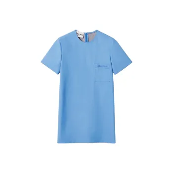 MIU MIU Short Sleeved Dress Women's Sapphire Blue