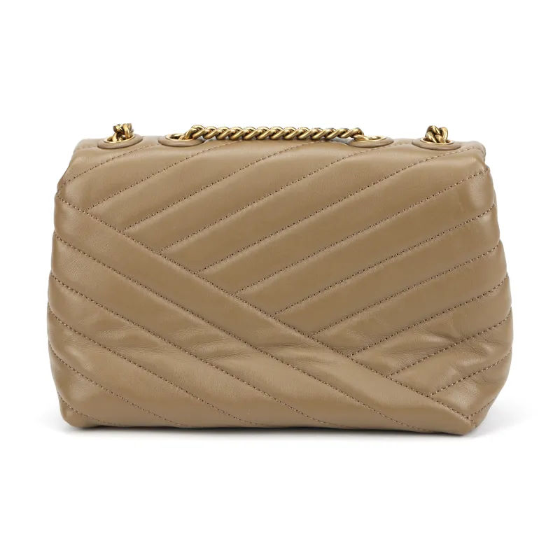 TORY BURCH Kira Leather Crossbody Bag, Shoulder Bag Women's Oystercatcher Umber-6