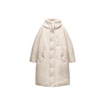 And Wander X ZARA And Wander Collaboration Puffer Jackets Women's White