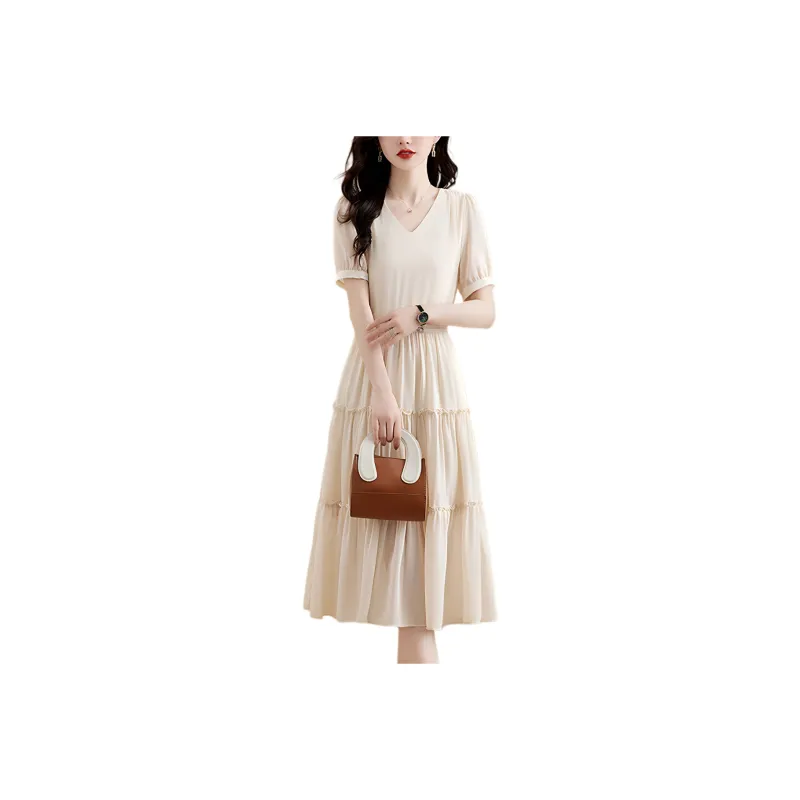 Mula 2024 Summer Short Sleeved Dresses Women's-0