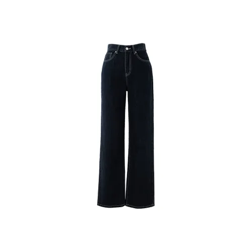 SOON FLOWER Fall Jeans Women's Ink Blue
