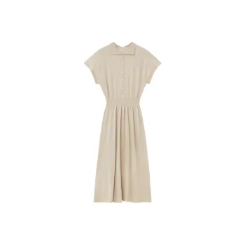 TOTEME Short Sleeved Dresses Women's Beige