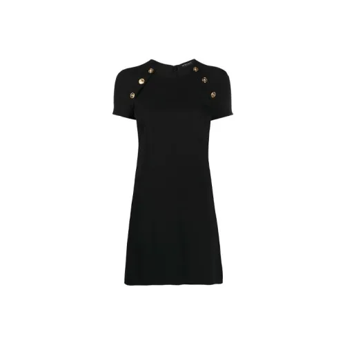 VERSACE Short Sleeved Dress Women's Black