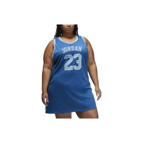 JORDAN Short Sleeved Dresses Women's Blue