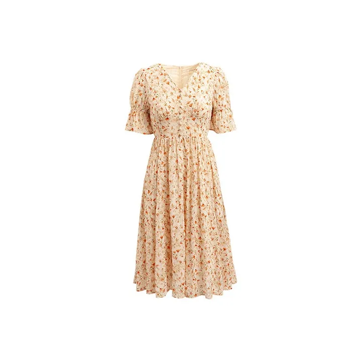 Olrain SS22 A Line Skirt Dress Multicolor-0