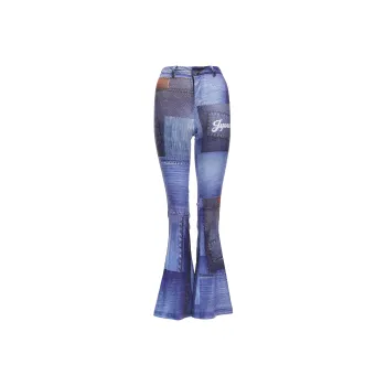 JYOSEI Flared Pants Women's Blue