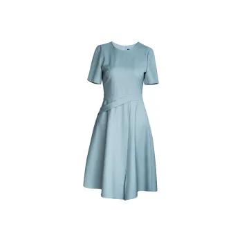 ROEYSHOUSE Short Sleeved Dresses Women's Light Blue