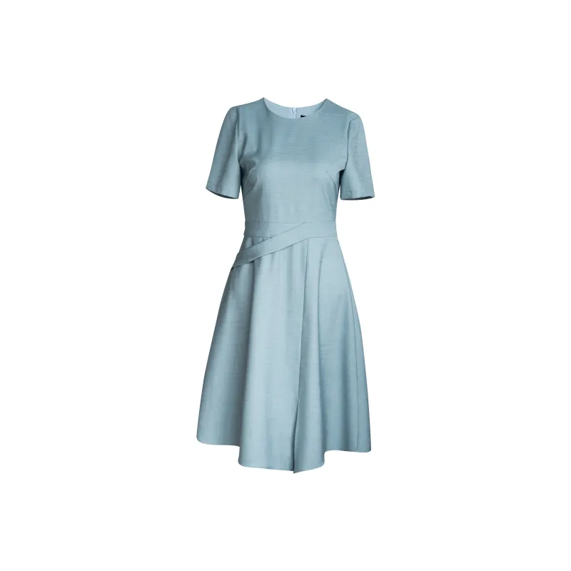 ROEYSHOUSE Short Sleeved Dresses Women's Light Blue-0