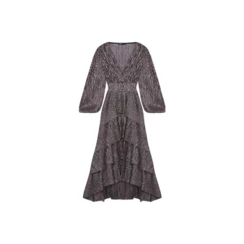 Maje Long-Sleeved Dresses Women's Plum Red