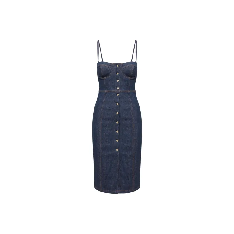ARITZIA Slip Dresses Women's Dark Blue/under Pressure-0