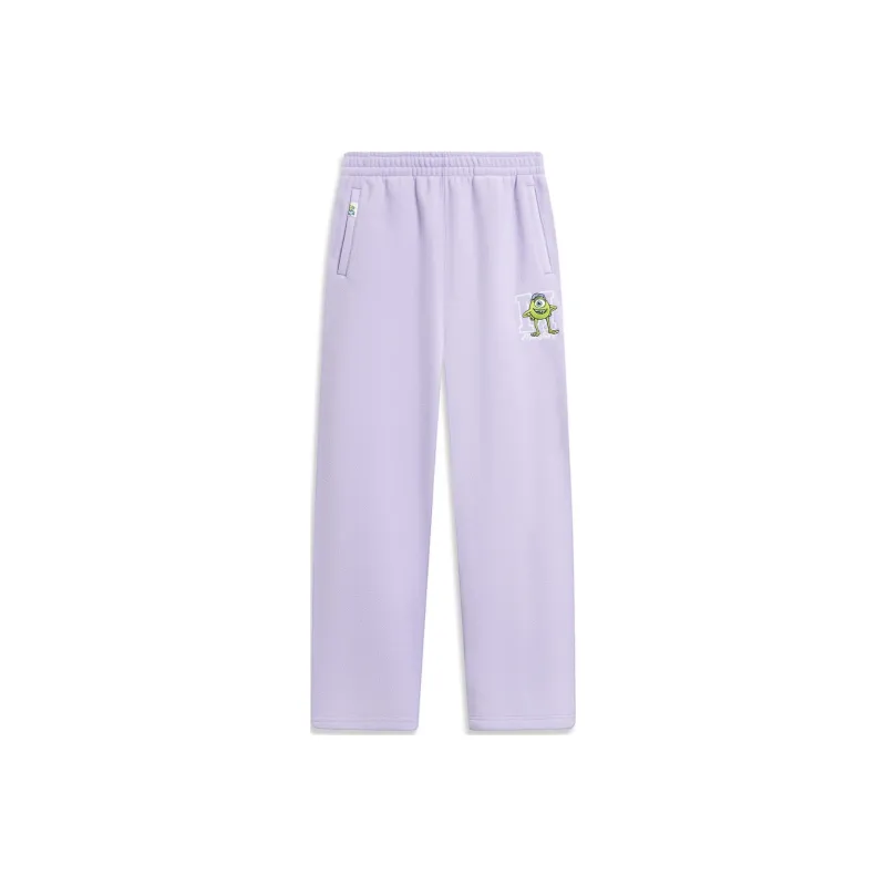 Disney X LINING Knitted Sweatpants Women's Vero Rose Purple-0