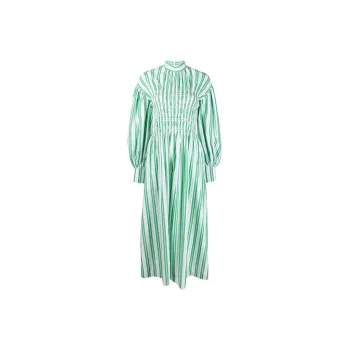 GANNI Long-Sleeved Dresses Women's Green