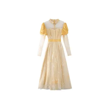 JINYE ORIENTAL Dress Women's Yellow
