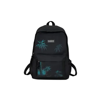 Paulinka Polyester Backpack Unisex Black/White