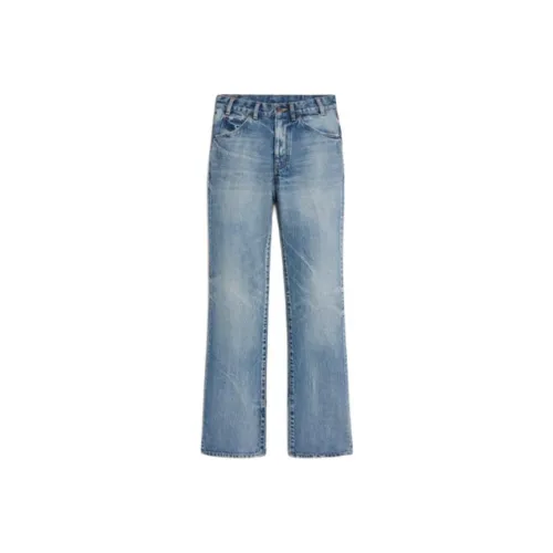 CELINE Dylan Flared Jeans In Union Wash Denim