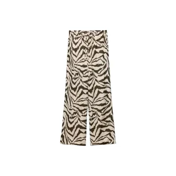 ZARA Trf Casual Pants Women's Zebra Print Zebra Print