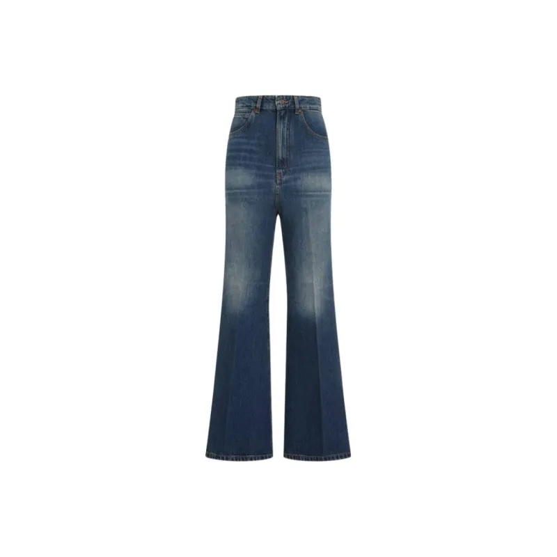 Victoria Beckham High Waist Flared Jeans-0