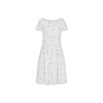 EMPORIO ARMANI Short Sleeved Dresses Women's White