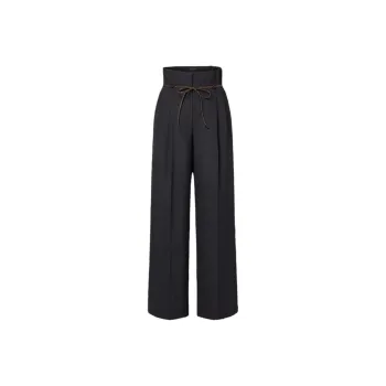 LOUIS VUITTON Knotted Belt Tailored Pants