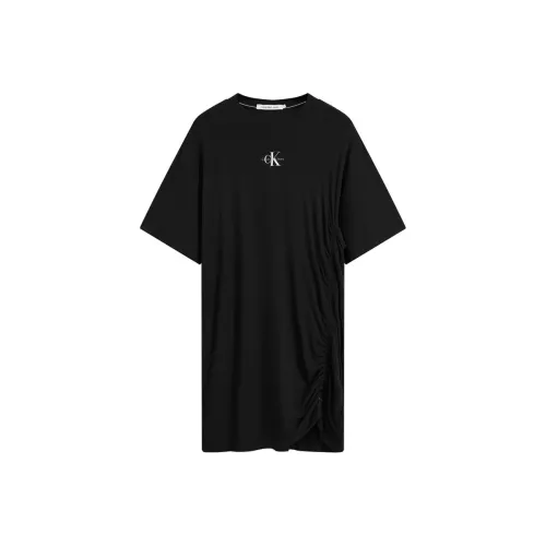 Calvin Klein Short Sleeved Dresses Women's Space Black