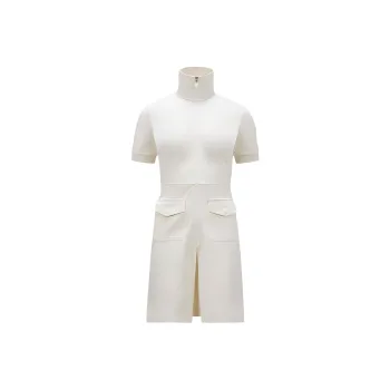 Moncler Short-Sleeved Dresses Women's White