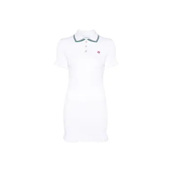 CASABLANCA Shirred Polo Minidress