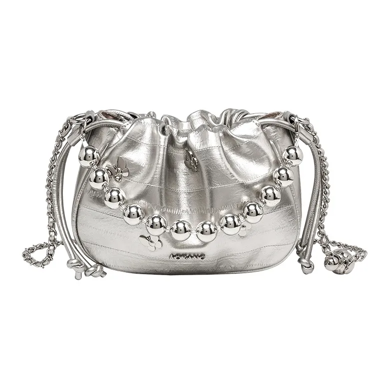 AOKANG Polyurethane Leather Chain Bag Bucket Bag Crossbody Underarm Shoulder Bag Small Size Women's Multicolor-0